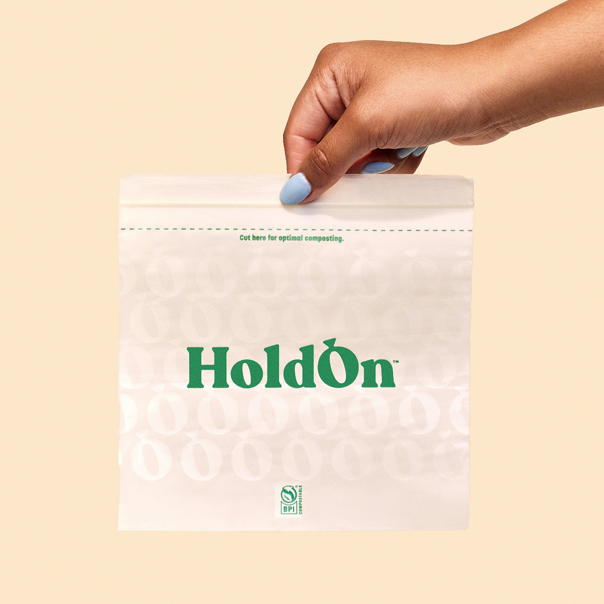 HoldOn Compostable Zipseal Sandwich Bags (100-ct)