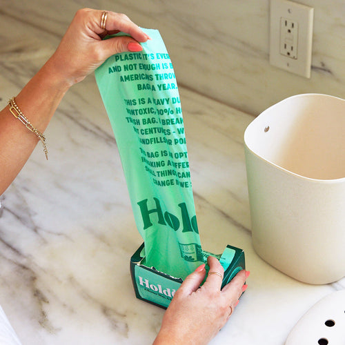 HoldOn Compostable Small Space Kitchen Bags 4 Gallon (50-ct)
