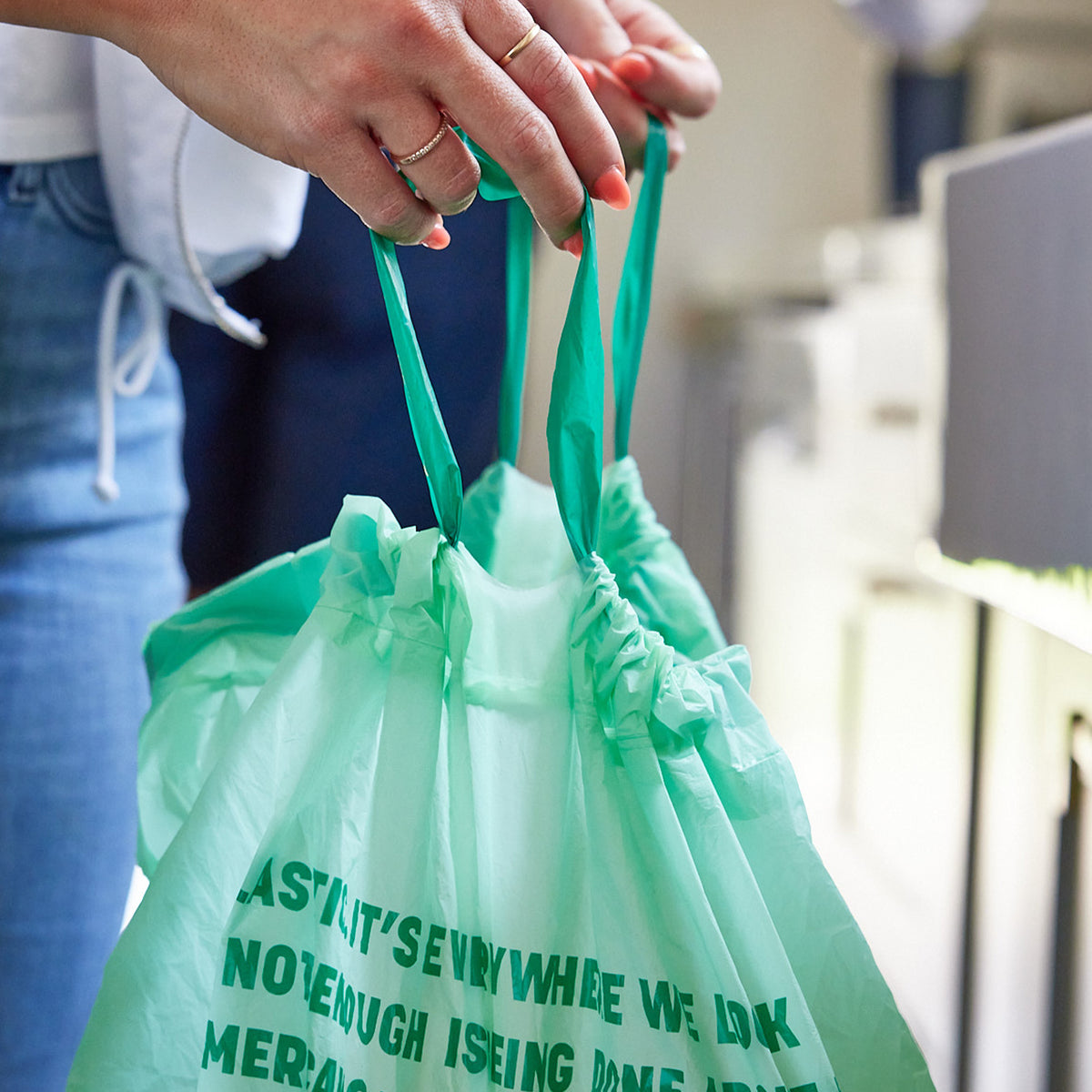 HoldOn Compostable Tall Kitchen Trash Bags 13 Gallon (40-ct)